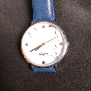Faux Marble Top Watch